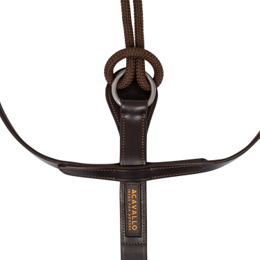Thiedemann-Zügel aus italienischem Leder und röhrenförmigem Nylon Acavallo Dunkelbraun Thiedemann-Zügel aus italienischem Leder und röhrenförmigem Nylon Acavallo Dunkelbraun