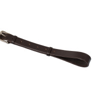 Thiedemann-Zügel aus italienischem Leder und röhrenförmigem Nylon Acavallo Schwarz