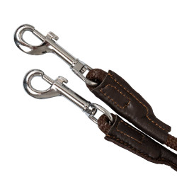Thiedemann-Zügel aus italienischem Leder und röhrenförmigem Nylon Acavallo Dunkelbraun Thiedemann-Zügel aus italienischem Leder und röhrenförmigem Nylon Acavallo Dunkelbraun