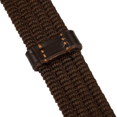 Thiedemann-Zügel aus italienischem Leder und röhrenförmigem Nylon Acavallo Dunkelbraun Thiedemann-Zügel aus italienischem Leder und röhrenförmigem Nylon Acavallo Dunkelbraun
