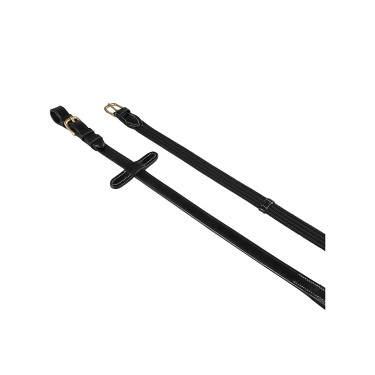 Zügel aus Stoff mit Messingschnallen Modell Lionel Equestro Schwarz Zügel aus Stoff mit Messingschnallen Modell Lionel Equestro Schwarz