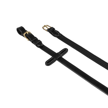 Zügel aus Stoff mit Messingschnallen Modell Lionel Equestro Schwarz Zügel aus Stoff mit Messingschnallen Modell Lionel Equestro Schwarz