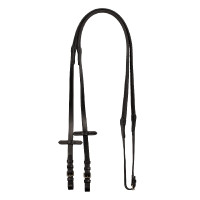 Rênes en cuir et caoutchouc avec boucles argentées (1,6 cm) Equestro Noir Rênes en cuir et caoutchouc avec boucles argentées (1,6 cm) Equestro Noir