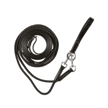 Rückführzügel aus Leder und Rohrseil Equestro