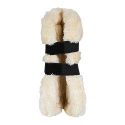 TPU-Gamaschen mit synthetischem Lammfell Ruby Equestro Schwarz