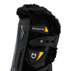 Anatomische Gamaschen mit synthetischem Lammfell Spider Man Equestro Schwarz