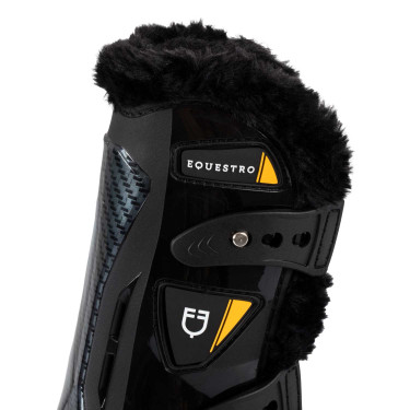 Anatomische Gamaschen mit synthetischem Lammfell Spider Man Equestro Schwarz