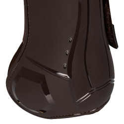 Anatomische Gamaschen mit doppeltem Klettverschluss Platinum Equestro Braun