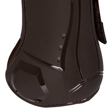 Anatomische Gamaschen mit doppeltem Klettverschluss Platinum Equestro Braun