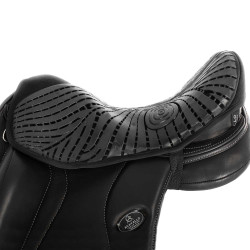 Gel-Sitzschutz Air Plus für Dressur mit 10 mm Außengel Acavallo Schwarz
