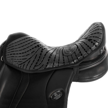 Gel-Sitzschutz Air Plus für Dressur mit 10 mm Außengel Acavallo Schwarz