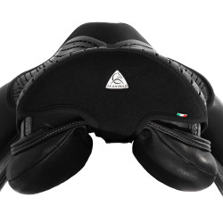 Gel-Sitzschutz Air Plus für Dressur mit 10 mm Außengel Acavallo Schwarz