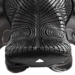 Gel-Sitzschutz Air Plus für Dressur mit 10 mm Außengel Acavallo Schwarz