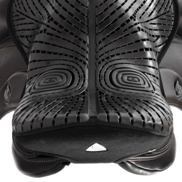 Gel-Sitzschutz Air Plus für Dressur mit 10 mm Außengel Acavallo Schwarz
