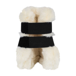 TPU-Fesselkopfschoner mit synthetischem Lammfell Ruby Equestro Braun