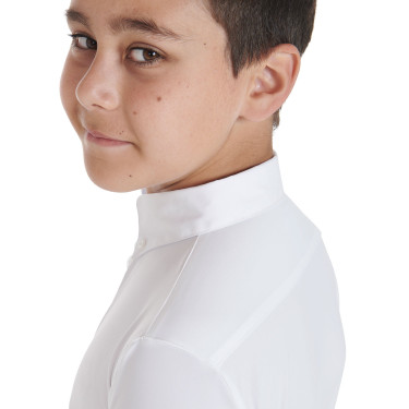 Wettkampf-Poloshirt Jungen tailliert langärmelig 3 Knöpfe Avetis Equestro Wettkampf-Poloshirt Jungen tailliert langärmelig 3 Knöpfe Avetis Equestro