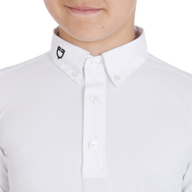 Wettkampf-Poloshirt Jungen tailliert langärmelig 3 Knöpfe Avetis Equestro Wettkampf-Poloshirt Jungen tailliert langärmelig 3 Knöpfe Avetis Equestro