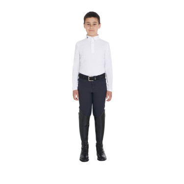 Wettkampf-Poloshirt Jungen tailliert langärmelig 3 Knöpfe Avetis Equestro Wettkampf-Poloshirt Jungen tailliert langärmelig 3 Knöpfe Avetis Equestro