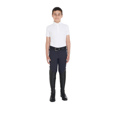 Wettkampf-Poloshirt Jungen tailliert kurzarm 4 Knöpfe Equestro Wettkampf-Poloshirt Jungen tailliert kurzarm 4 Knöpfe Equestro