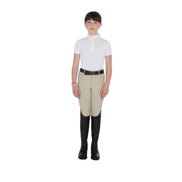 Wettkampf-Polo atmungsaktiv Mädchen tailliert kurzarm Clara Equestro Wettkampf-Polo atmungsaktiv Mädchen tailliert kurzarm Clara Equestro