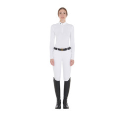 Wettkampf-Polohemd tailliert langarm Damen Artemis Equestro Wettkampf-Polohemd tailliert langarm Damen Artemis Equestro