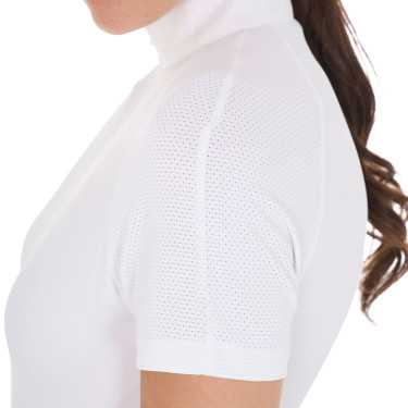 Wettkampf-Poloshirt aus Stretch mit Reißverschluss und Mesh für Damen Taline Equestro Wettkampf-Poloshirt aus Stretch mit Reißverschluss und Mesh für Damen Taline Equestro