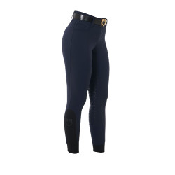 Hoch taillierte Damenreithose mit Vollbesatz Equestro Marine Marineblau Hoch taillierte Damenreithose mit Vollbesatz Equestro Marine Marineblau