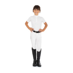 Kinderreithose Kasumi aus Stretchmaterial Equestro Weiß Wei&amp;amp;amp;amp;amp;szlig;
