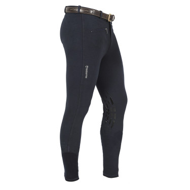 Herrenhose Zeus mit Kniebesatz aus Stretch-Baumwolle Equestro Herrenhose Zeus mit Kniebesatz aus Stretch-Baumwolle Equestro
