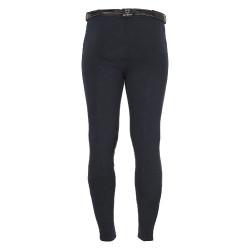 Herrenhose Zeus mit Kniebesatz aus Stretch-Baumwolle Equestro Marine Marineblau