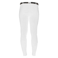Herrenhose Zeus mit Kniebesatz aus Stretch-Baumwolle Equestro Weiß Wei&amp;amp;amp;amp;amp;szlig;