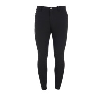 Pantalon homme Zefiro en coton stretch Equestro Noir Pantalon homme Zefiro en coton stretch Equestro Noir