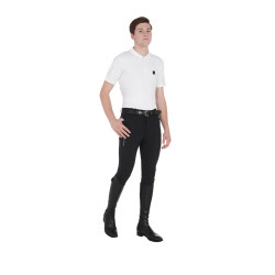 Herrenhose Zefiro aus Stretch-Baumwolle Equestro Herrenhose Zefiro aus Stretch-Baumwolle Equestro
