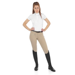 Damenhose Selene aus Stretch-Baumwolle Equestro Damenhose Selene aus Stretch-Baumwolle Equestro