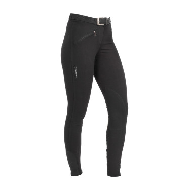 Damenhose Selene aus Stretch-Baumwolle Equestro Schwarz