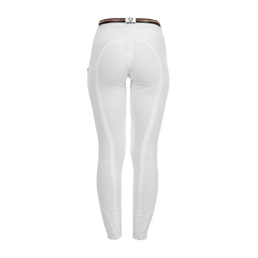 Damenhose Selene aus Stretch-Baumwolle Equestro Weiß Wei&amp;amp;amp;amp;amp;amp;szlig;
