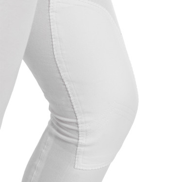 Damenhose Selene aus Stretch-Baumwolle Equestro Weiß Wei&amp;amp;amp;amp;amp;amp;szlig;