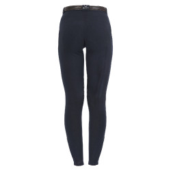 Pantalon femme Selene avec grip genou en coton stretch Equestro Marine Pantalon femme Selene avec grip genou en coton stretch Equestro Marine