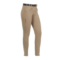 Pantalon femme Demetra en coton stretch Equestro Beige Pantalon femme Demetra en coton stretch Equestro Beige