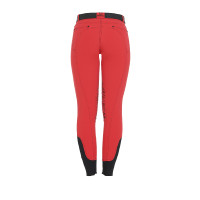 Damenreithose mit Kniebesatz aus technischem Gewebe Xeni Equestro Rot Damenreithose mit Kniebesatz aus technischem Gewebe Xeni Equestro Rot