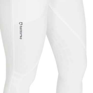 Damenreithose mit Kniegrip aus technischem Gewebe Clio Equestro Weiß Wei&szlig;