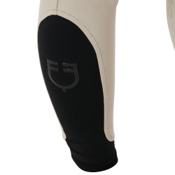 Damenreithose mit Vollbesatz Aria aus technischem Gewebe Equestro Oxford-Tan Rosa
