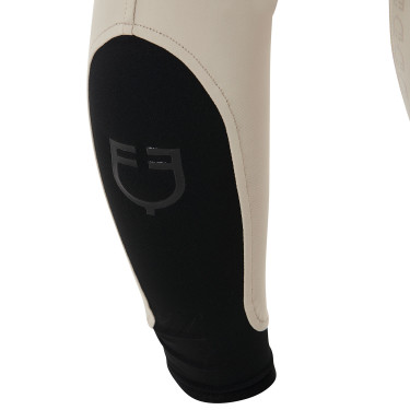 Damenreithose mit Vollbesatz Aria aus technischem Gewebe Equestro Oxford-Tan Rosa