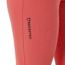 Damenreithose mit Vollbesatz Aria aus technischem Gewebe Equestro Mohnrot