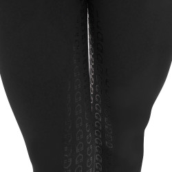 Damenreithose mit Vollbesatz Aria aus technischem Gewebe Equestro Schwarz