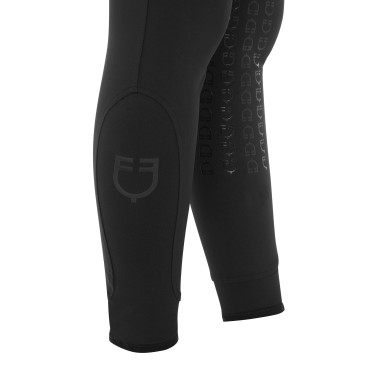 Damenreithose mit Vollbesatz Aria aus technischem Gewebe Equestro Schwarz