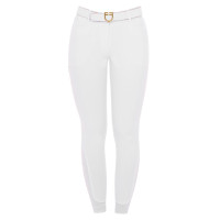 Damenreithose mit Vollbesatz Aria aus technischem Gewebe Equestro Oxford-Tan Rosa