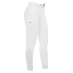 Damenreithose mit Vollbesatz Aria aus technischem Gewebe Equestro Weiß Wei&amp;amp;amp;amp;amp;szlig;