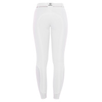 Damenreithose mit Vollbesatz Aria aus technischem Gewebe Equestro Oxford-Tan Rosa