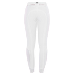 Damenreithose mit Vollbesatz Aria aus technischem Gewebe Equestro Weiß Wei&amp;amp;amp;amp;amp;szlig;